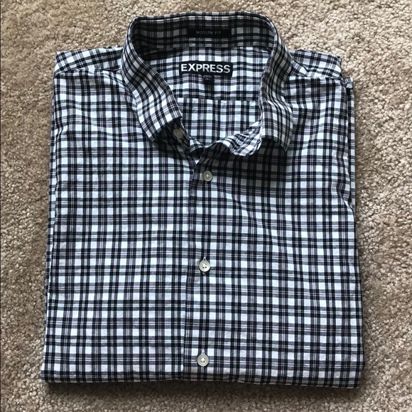 Express long sleeve dress shirt. Large 16 - 16 1/2 - Picture 1 of 5